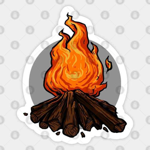 Fire Pit Sticker by TambuStore